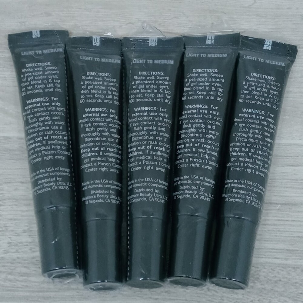 5x Westmore Beauty 60 Second Eye Effects Tinted Firming Gel Light to Medium - Picture 4 of 4